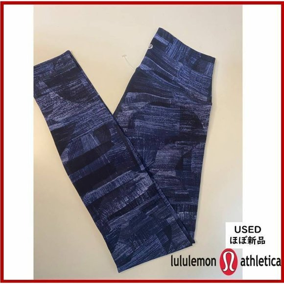Lululemon Wunder Under Hi-Rise Tight Size 6 (Transition Multi Midnight Navy) - Picture 1 of 3